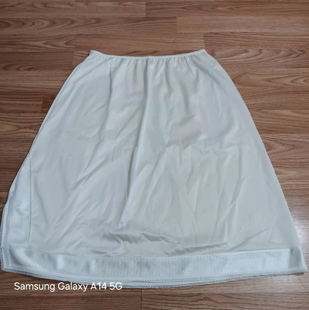Vintage Nylon Slip Undergarment Skirt Lingerie